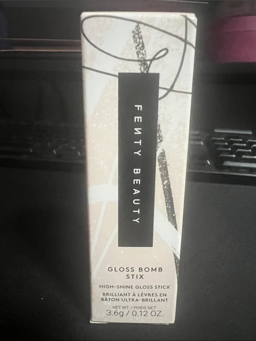 Fenty Beauty Gloss Bomb Stix MVP (bright red) - Beige and Black Packaging